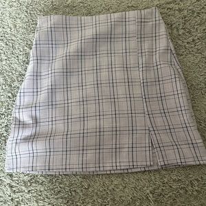 Purple Plaid Skirt
